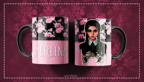 vectores plantilas MERLINA,SERIE,NETFLIX,